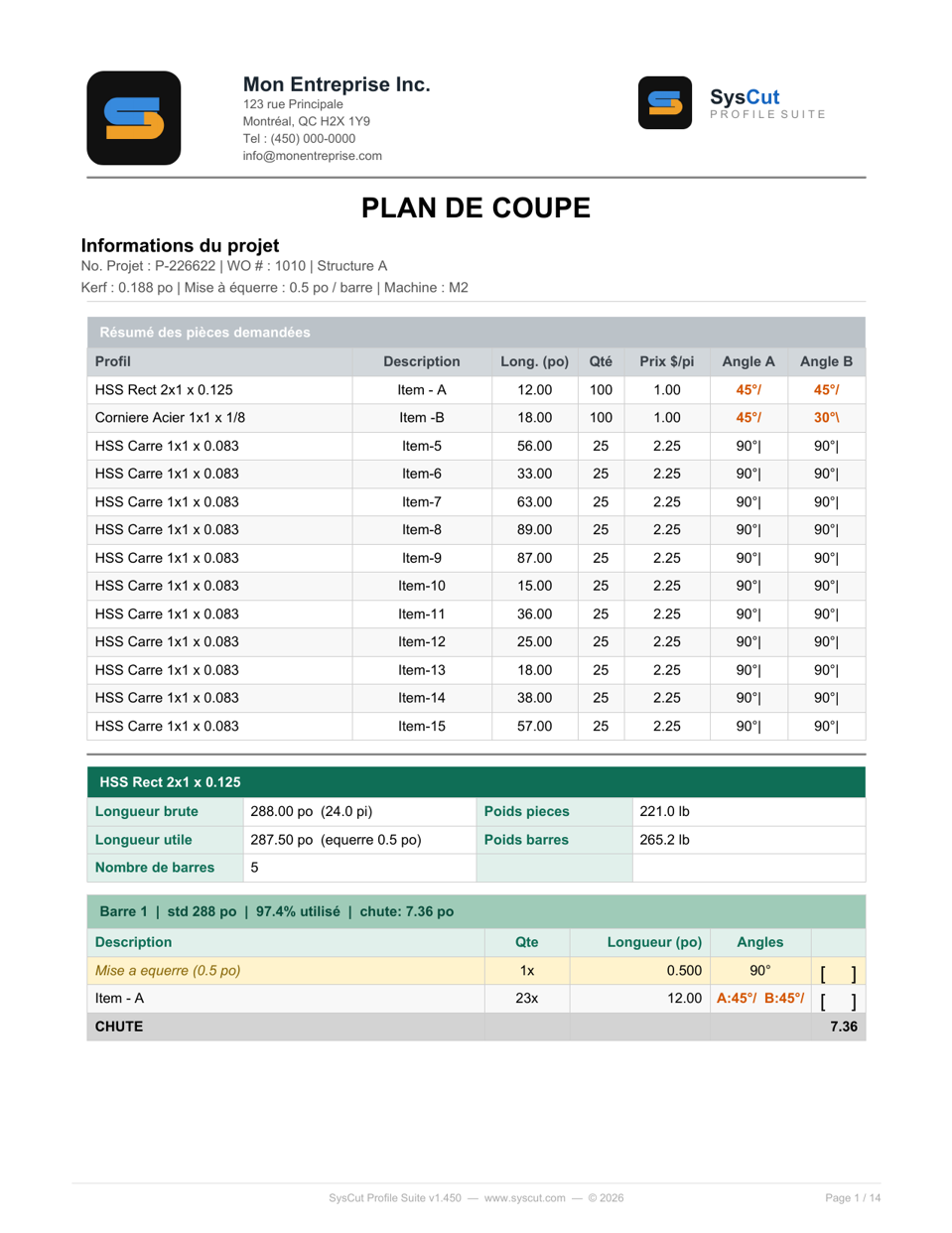 Plan de coupe détaillé généré automatiquement